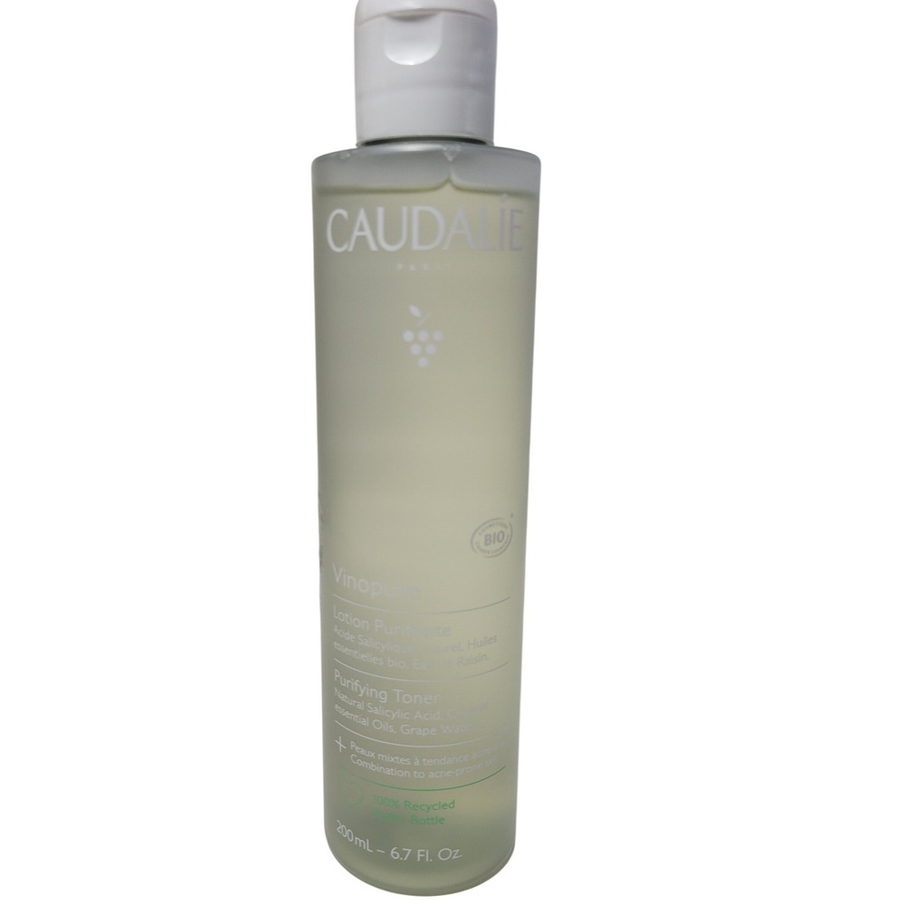 Caudalie Vinopure Purifying Toner 200ml 6.7oz Salicylic Acid Acne Prone Skin NEW